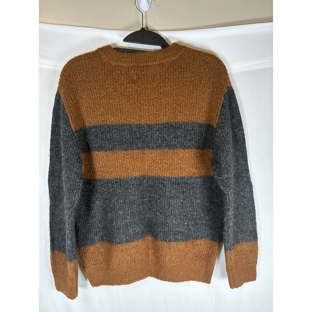 Zara Sweater Boys 11-12 multi colored Crewneck Wool Blend Pullover Brown Cozy - Picture 2 of 6